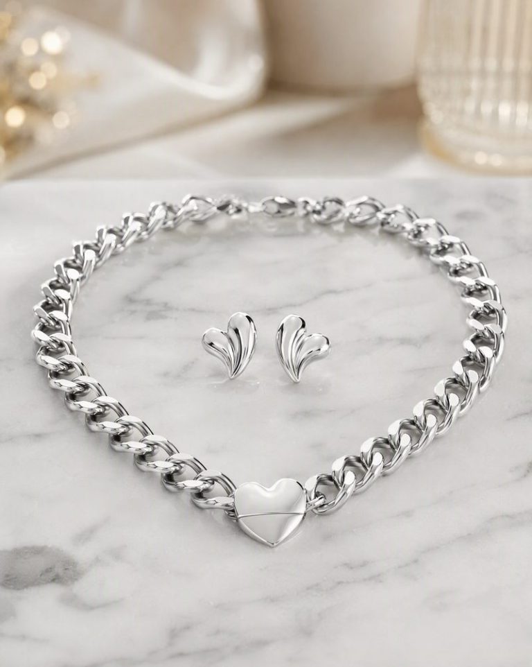 Set Cuore Argento