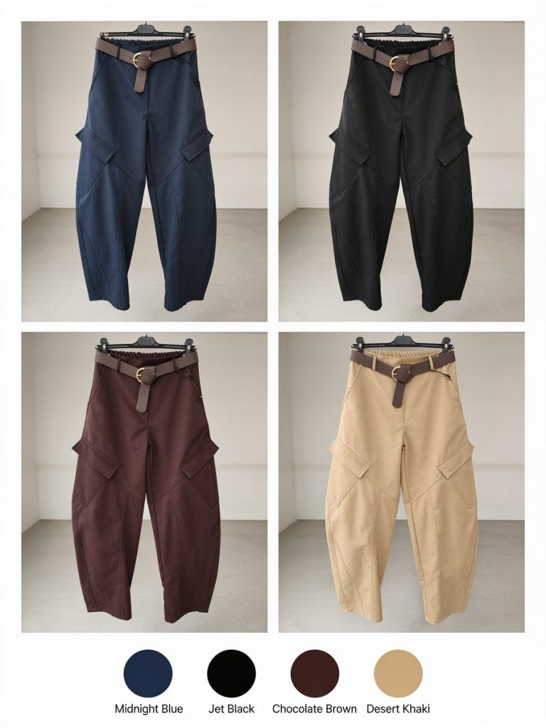 Pantalone Cargo con Cintura
