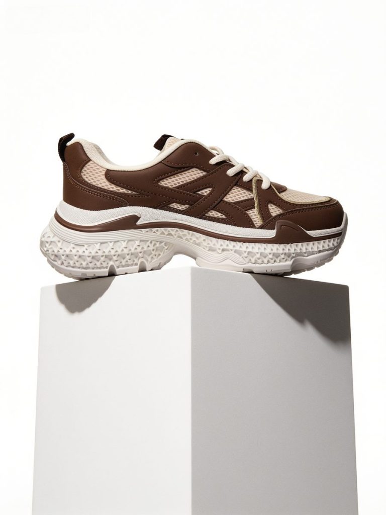 Sneakers Marrone e Panna