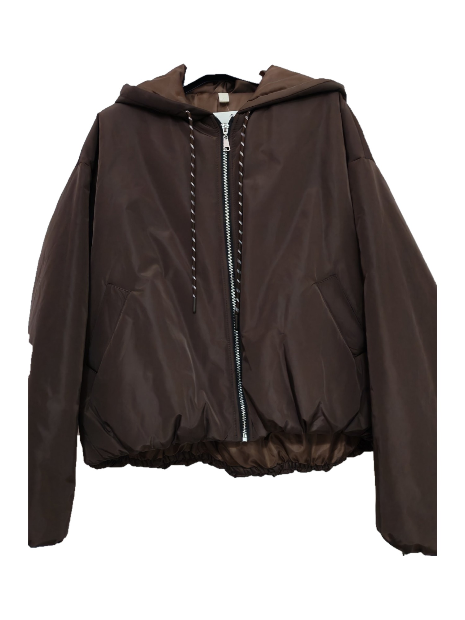 Bomber imbottito impermeabile con cappuccio